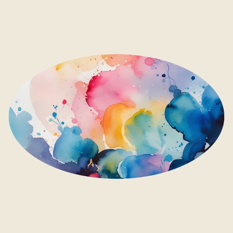 Watercolor Paint Explosion on Canvas