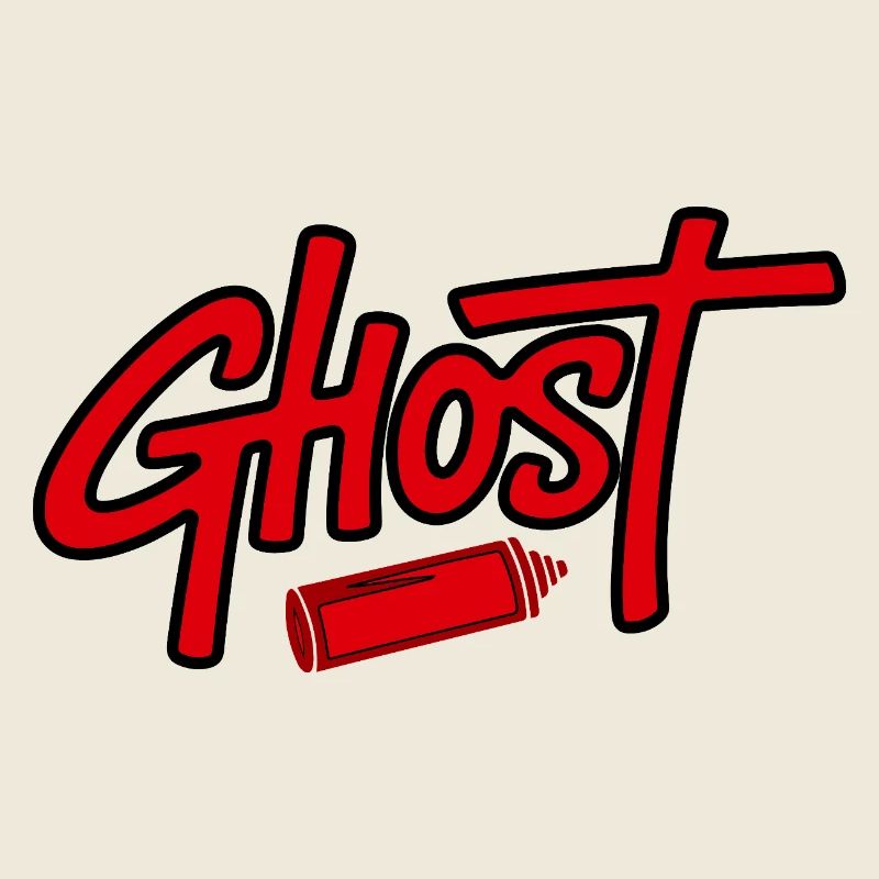 Ghostly Lipstick Illustration Design