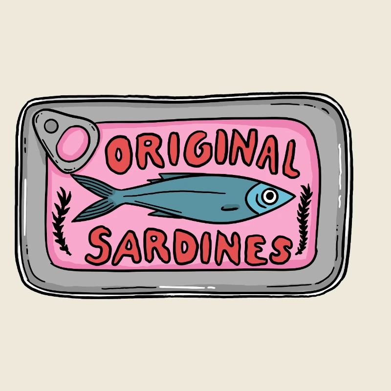 Original Sardines Can Pop Art Design