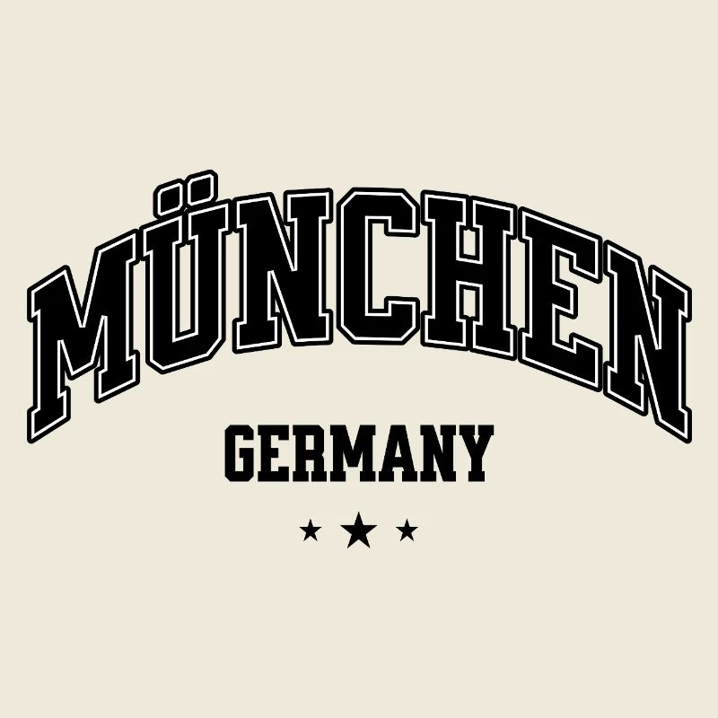 München Germany College Schriftzug