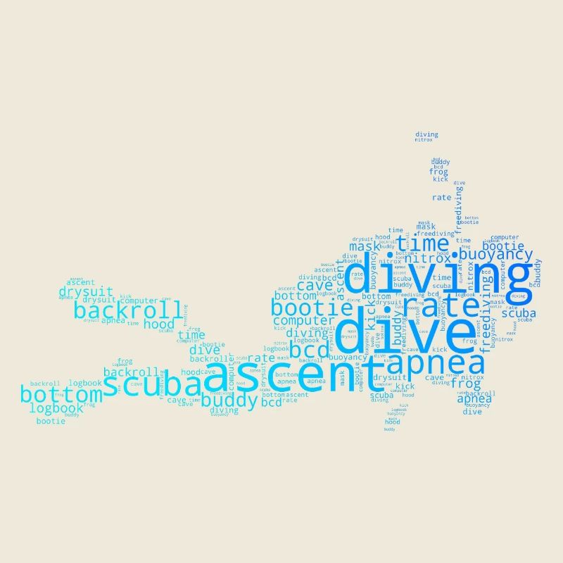 I love diving cool motif for diving