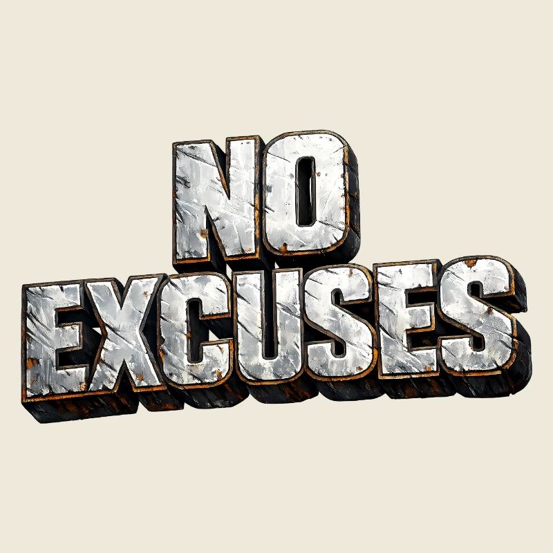 No excuses: hard metal text