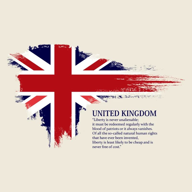 Coup de pinceau du drapeau Union Jack