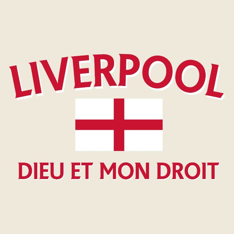 Le style de Liverpool avec le drapeau de l’Angleterre