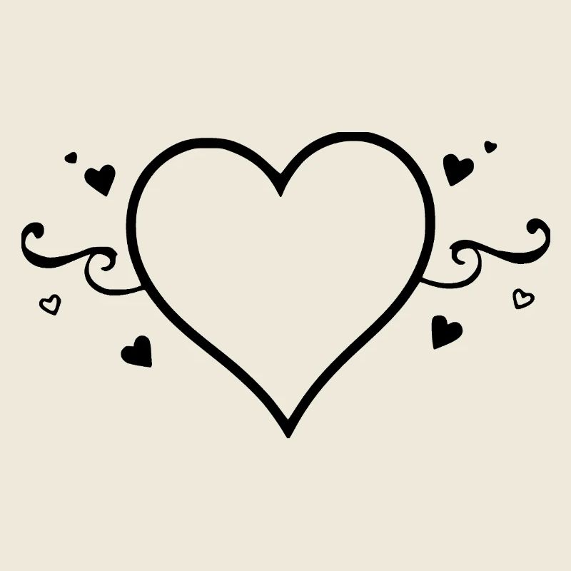 cœur noir cadeau saint valentin