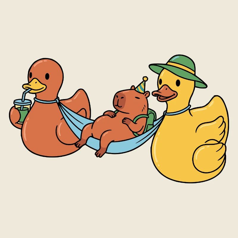 Enten tragen Capy