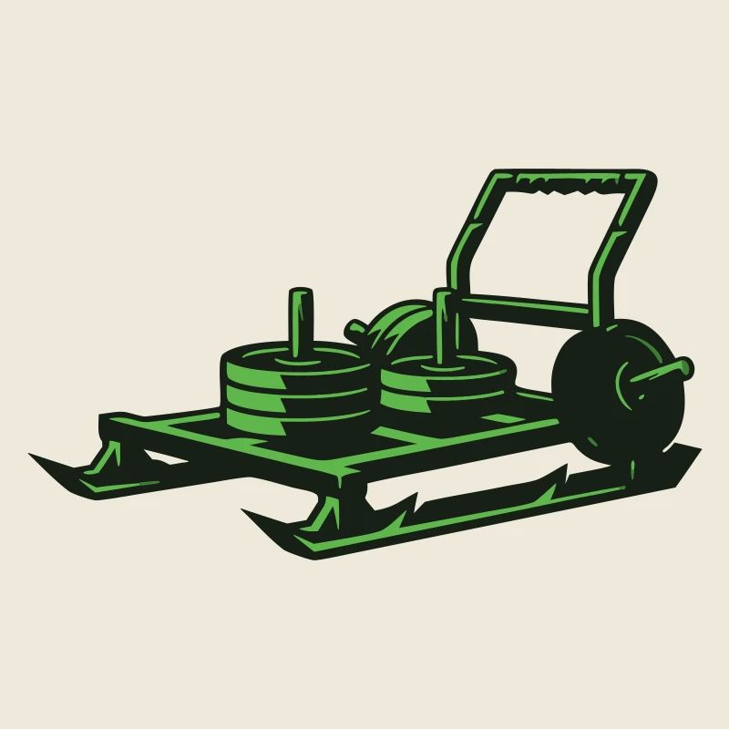 Weight Sled Prowler Vector