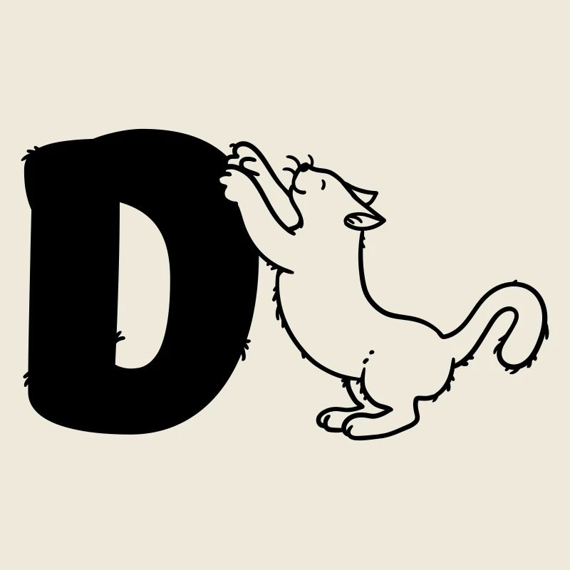 Lettre D du chat