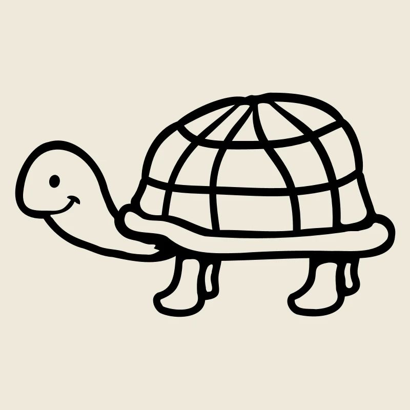 Turtle long neck smiling happy funny