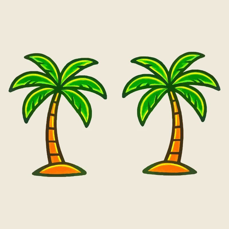 Double Palm Island Impression