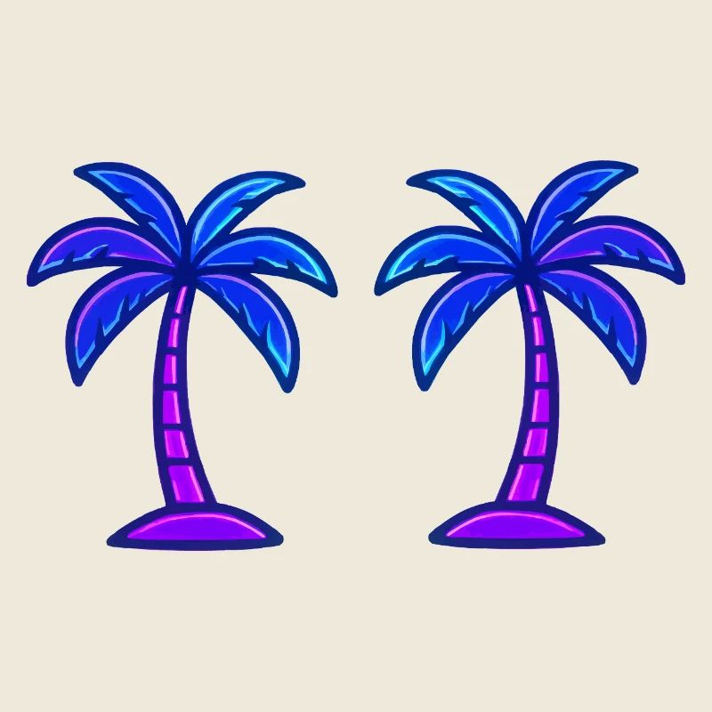 Néon des palmiers
