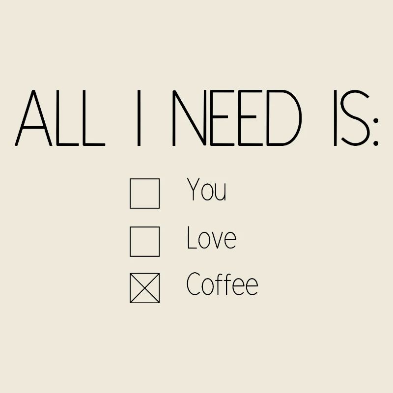 All I need is coffee