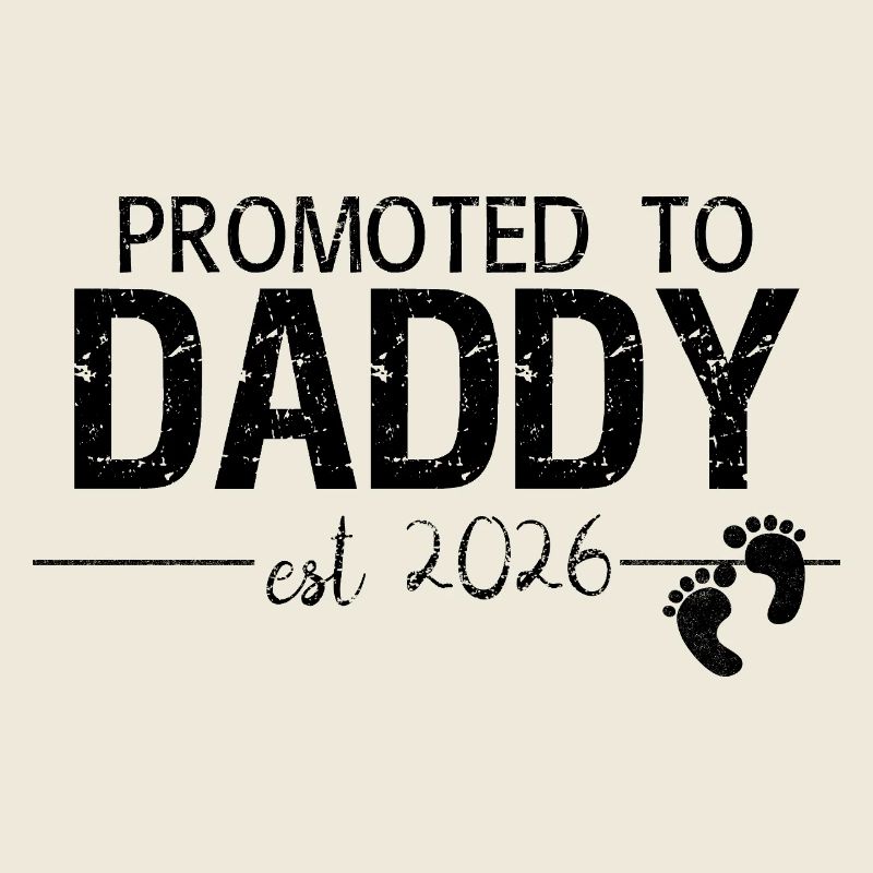 Befördert zum Daddy 2026 Dad Gift Shirt
