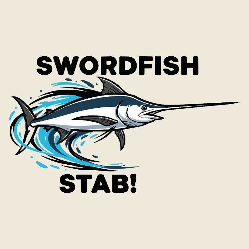 Schwertfisch Stich Schwert Meer Schwertfisch