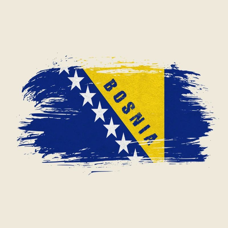 Bosnie Vintage Drapeau / Cadeau Sarajevo