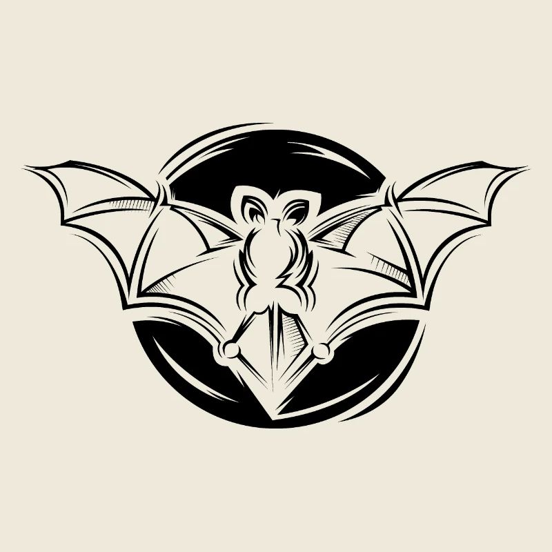 Icône de la Lune de chauve-souris Illustration Graphique de l’icône
