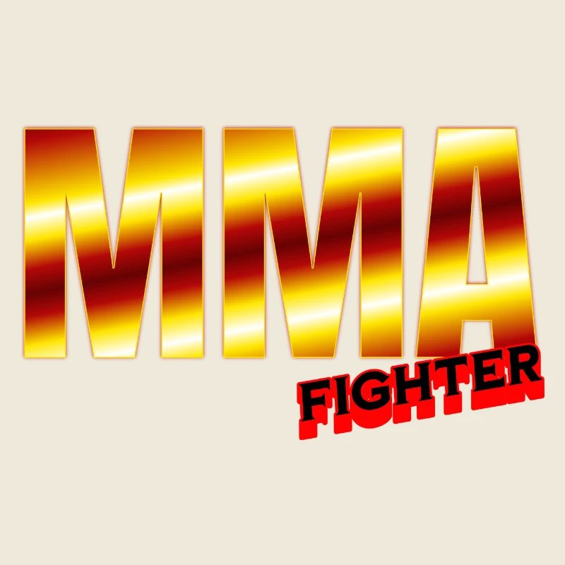 MMA Figher - Design mit coolen Farben.