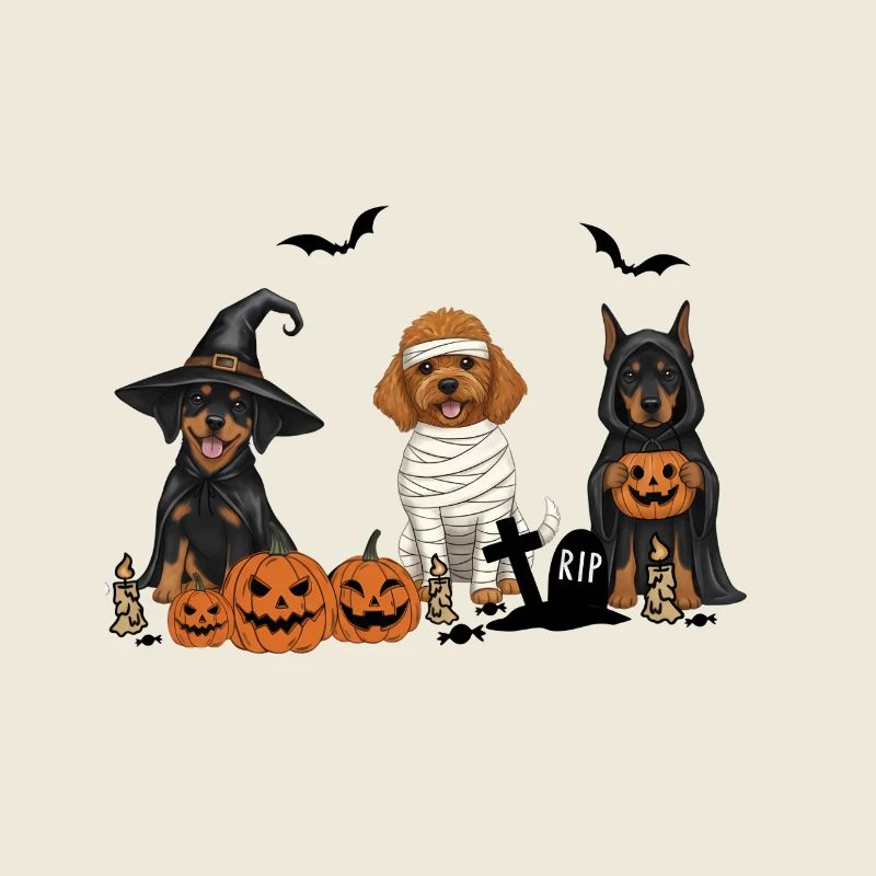 Hunde-Halloween