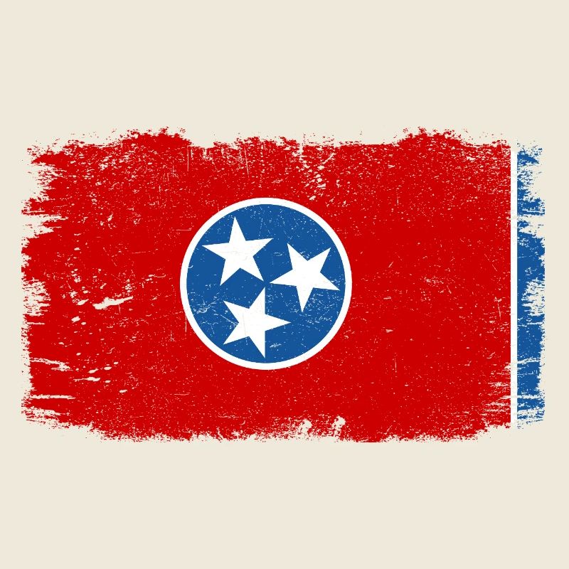 Drapeau d’État du Tennessee vieilli vieilli