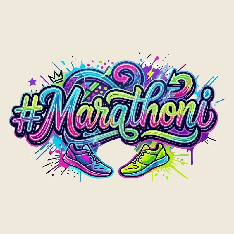 Marathoni Graffiti-Laufschuhe