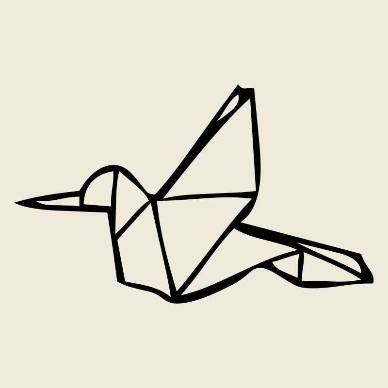 Martin-pêcheur origami