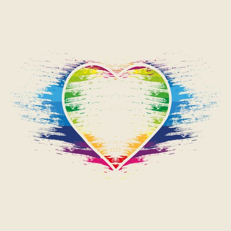 Rainbow heart
