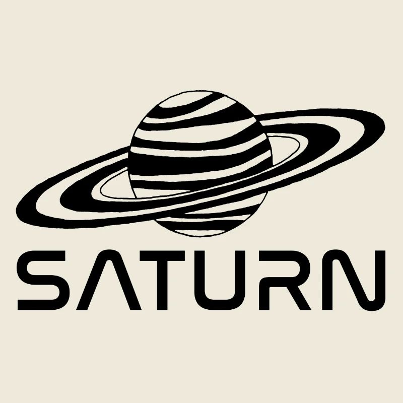 Planète saturne noire