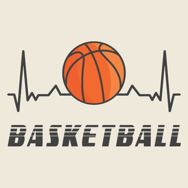 Basketball Herzfrequenz Design