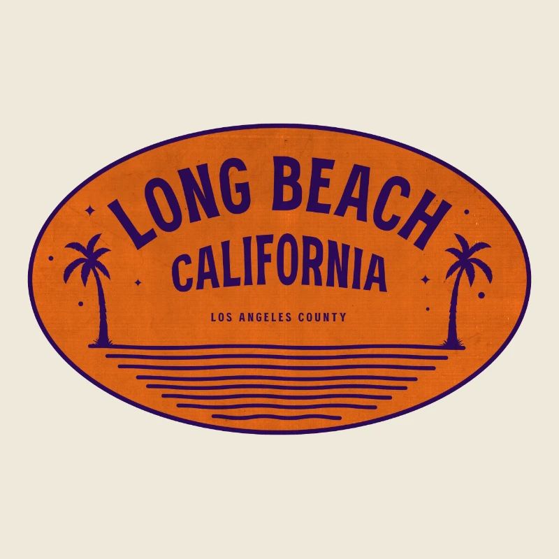 Vintage Long Beach Californie