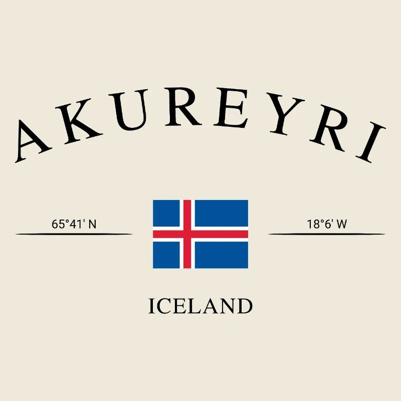 Île d’Akureyri – Souvenir et cadeau de vacances