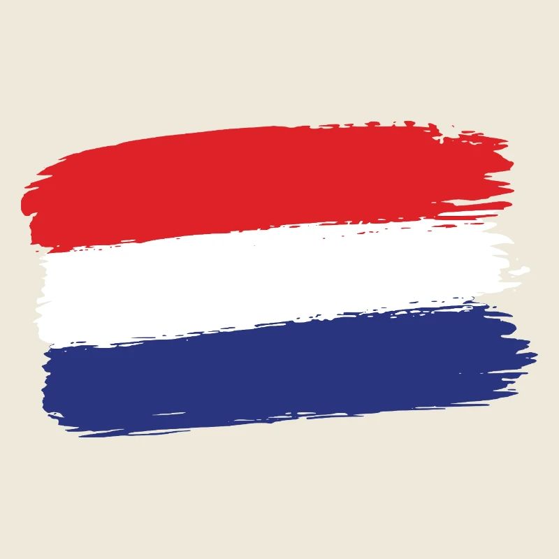 Drapeau néerlandais Coup de pinceau