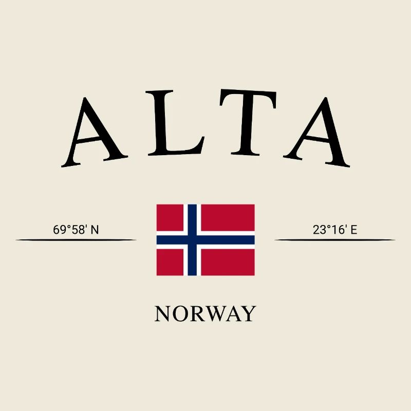 Alta Norwegen – Urlaub Souvenir & Geschenk