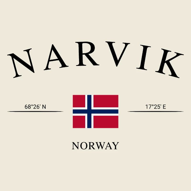 Narvik, Norvège – Souvenir et cadeau de Noël