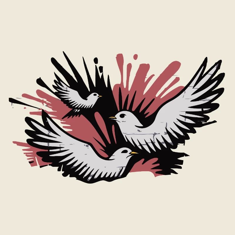 Dreifacher Schwalbenflug-Burst