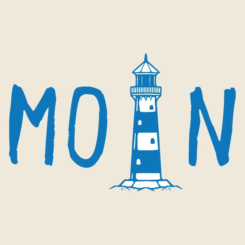 Moin mit Leuchtturm