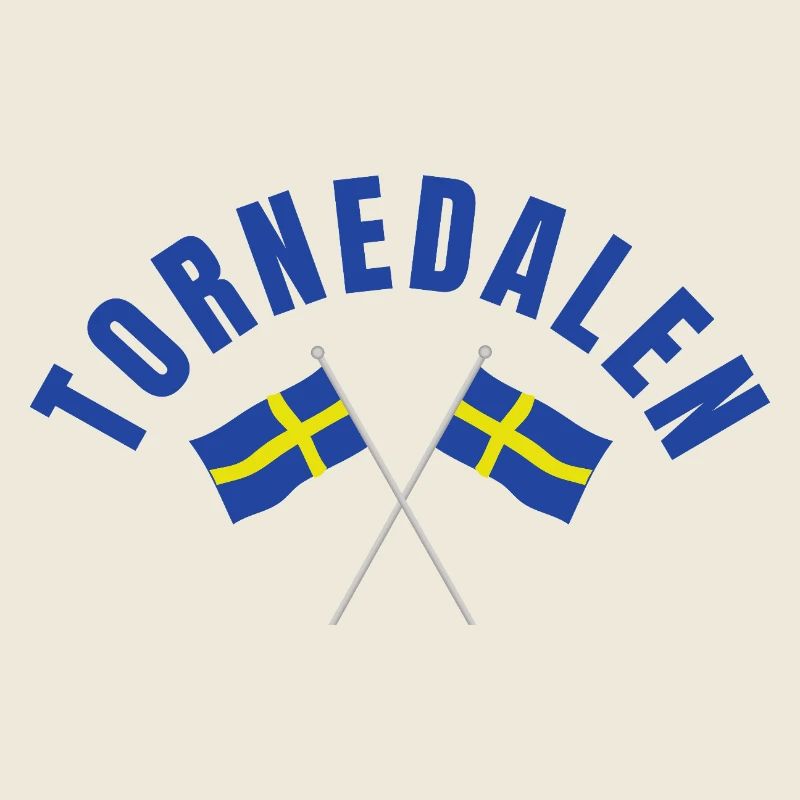 Vallée du Torne Drapeaux de Suède franchis