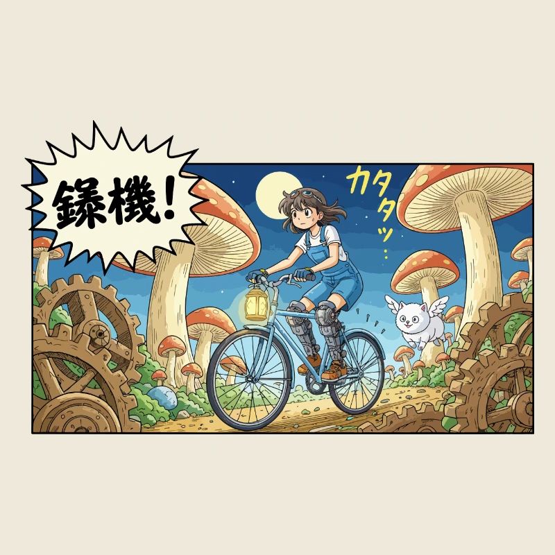 Aventure à vélo Mushroom Gear