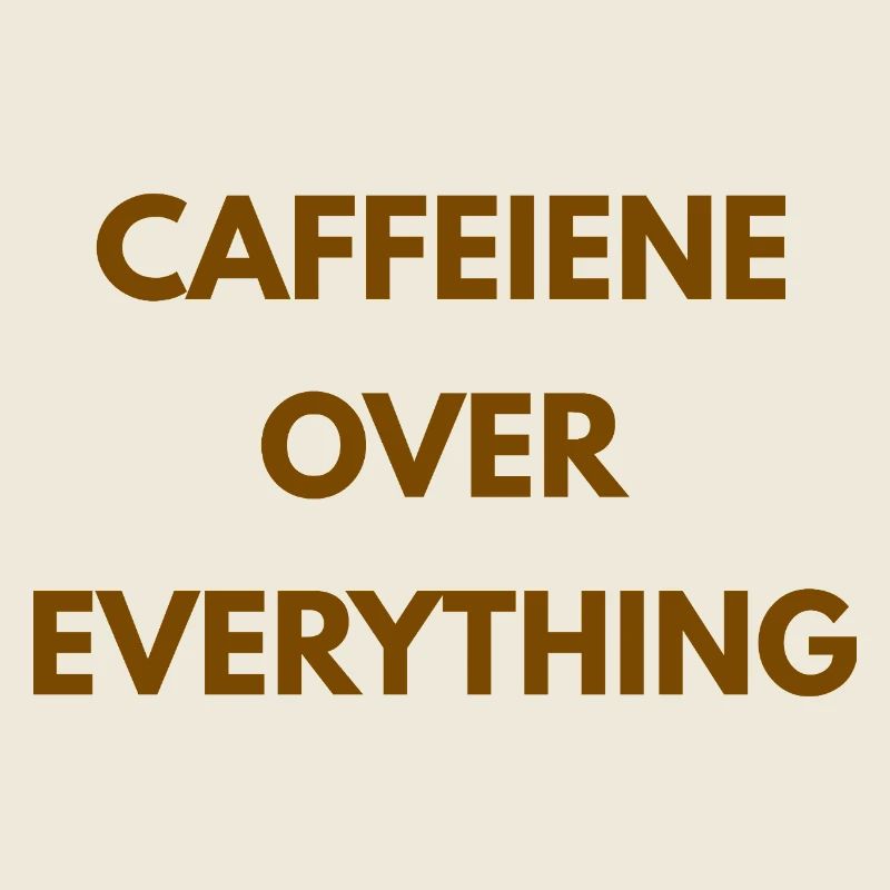 Koffein über alles Minimales Kaffeedesign