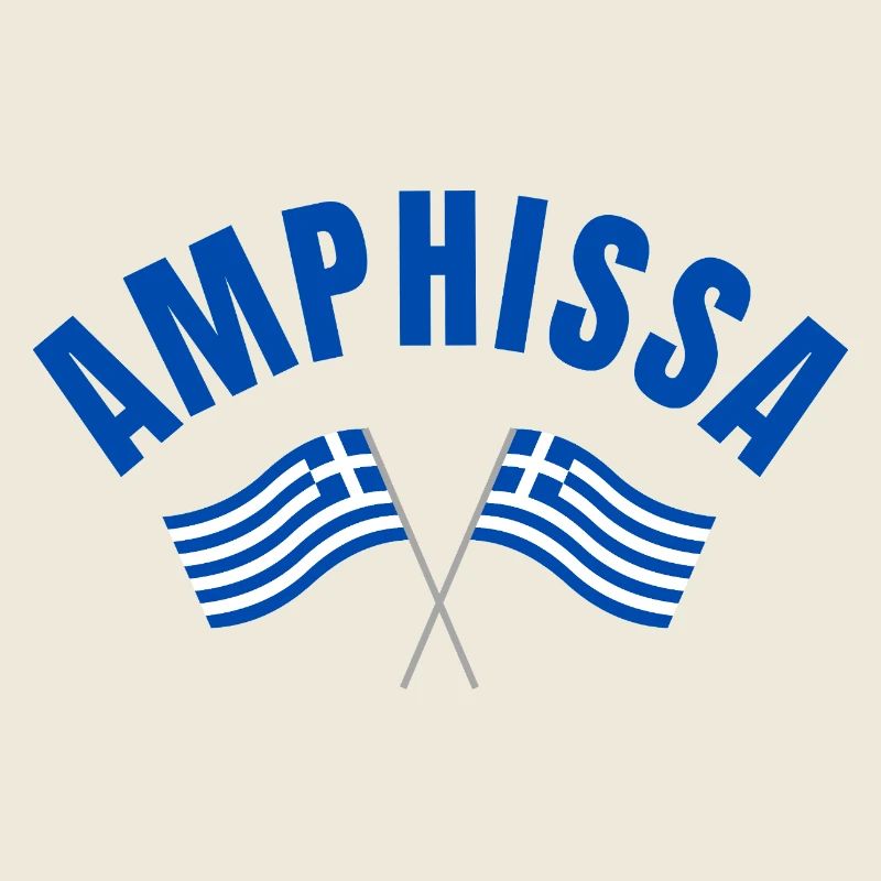 Amphissa-griechische Flaggen