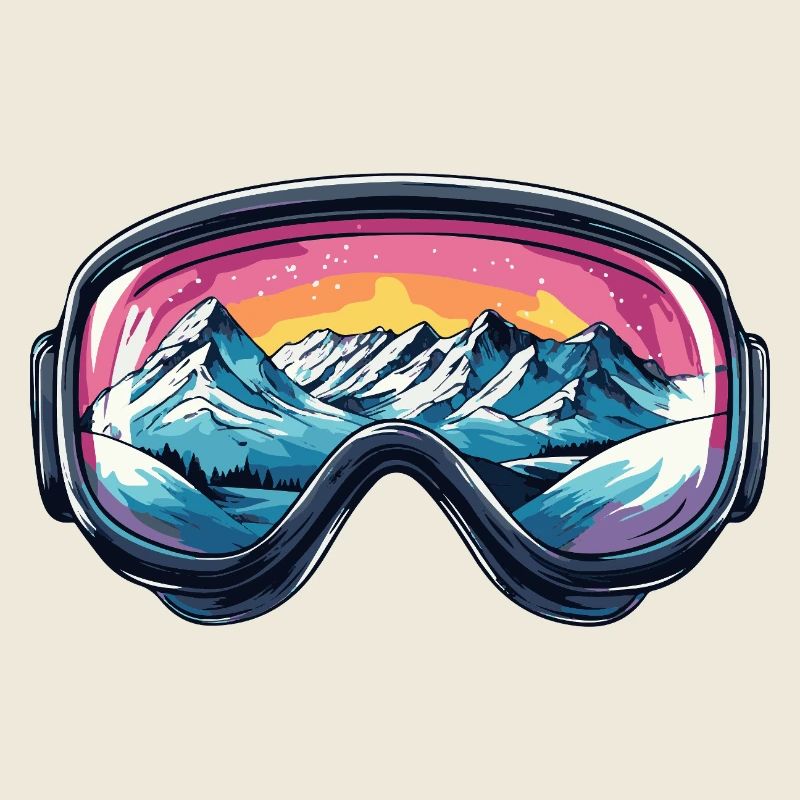 Ski Goggles Mountains Ski