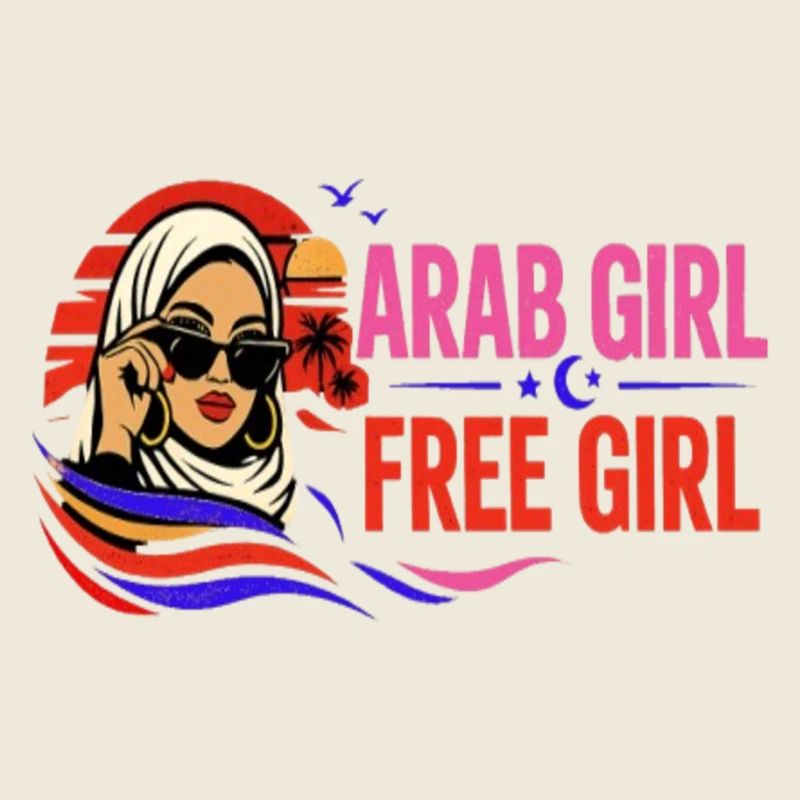 Arabisches Mädchen Freie Mädchen – Arabisches feminines Freiheitsdesign