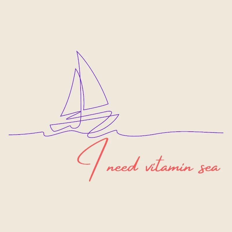 Motif de la navigation en mer vitaminée