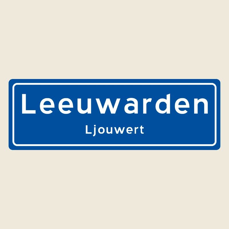 Leeuwarden place name sign
