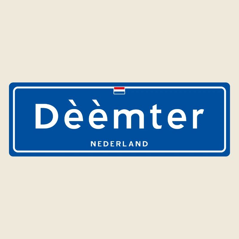 Dèèmter (Deventer) place name sign