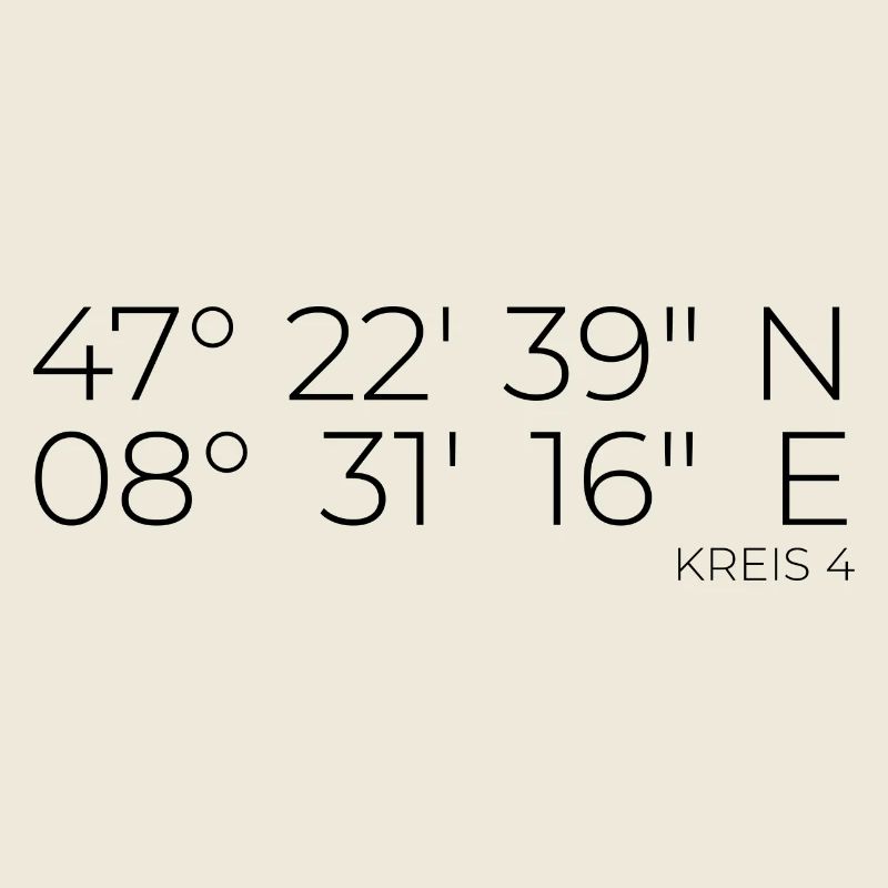 Coordinates Kreis 4 Zurich