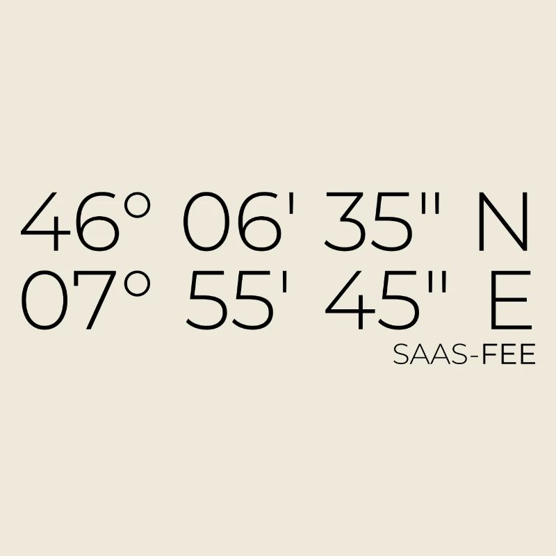 Koordinaten Saas-Fee