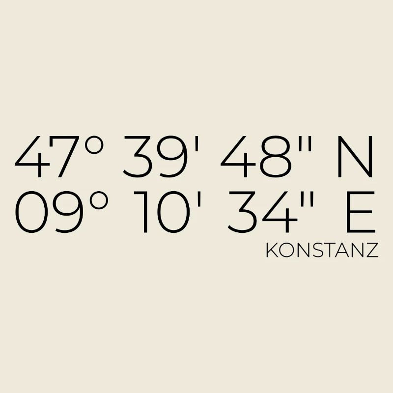 Coordinates Konstanz Lake Constance