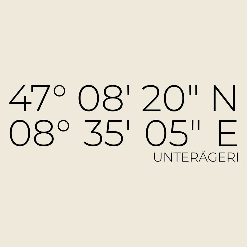 Coordonnées Unterägeri Zug Suisse