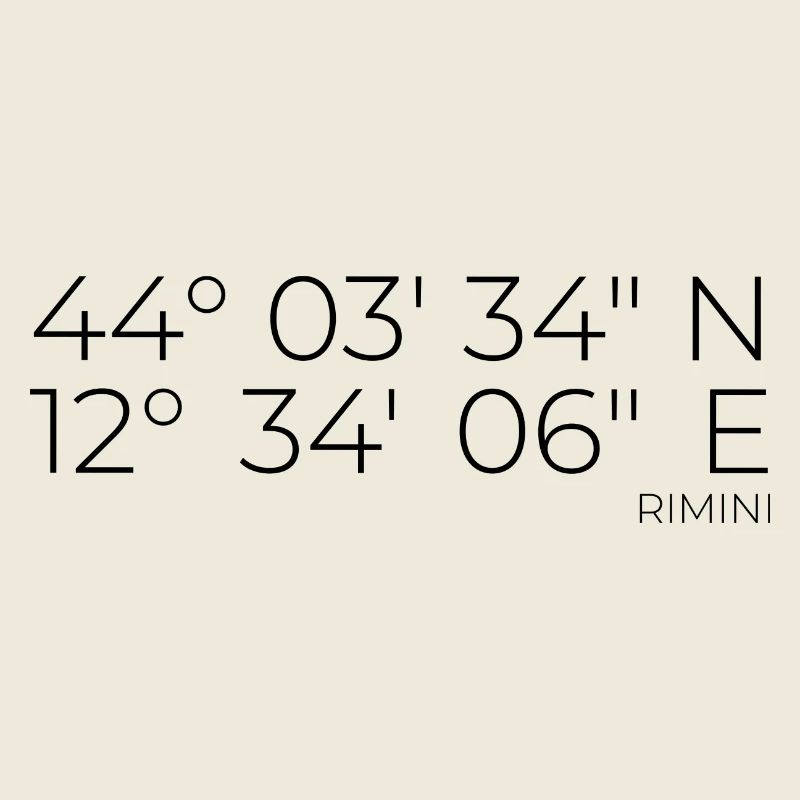 coordinates Rimini, Italy