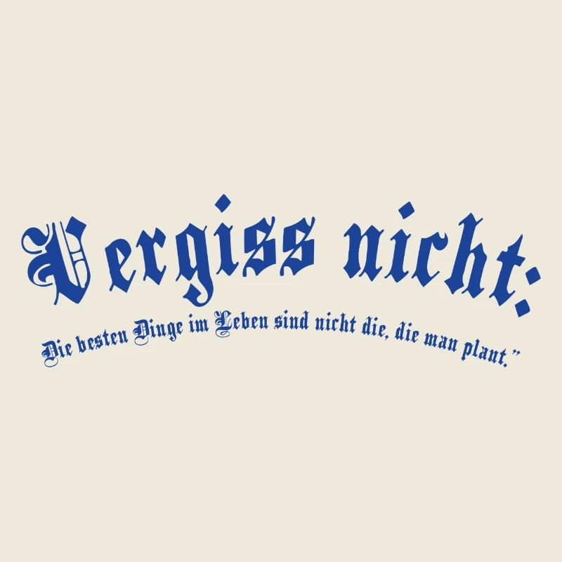 Vergiss Nicht Blau Gothic